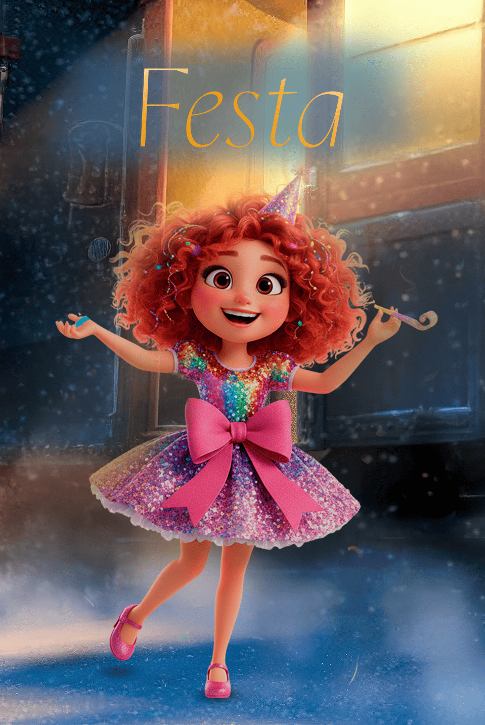 duas crianças com roupa de festa