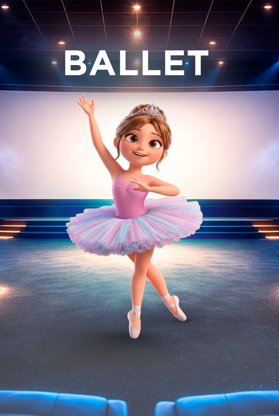 garota com roupa de ballet