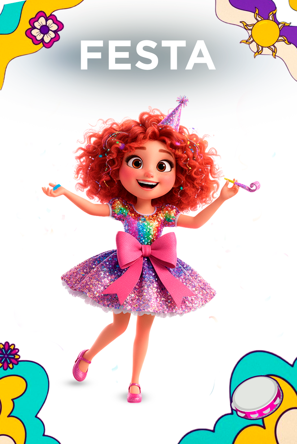 duas crianças com roupa de festa