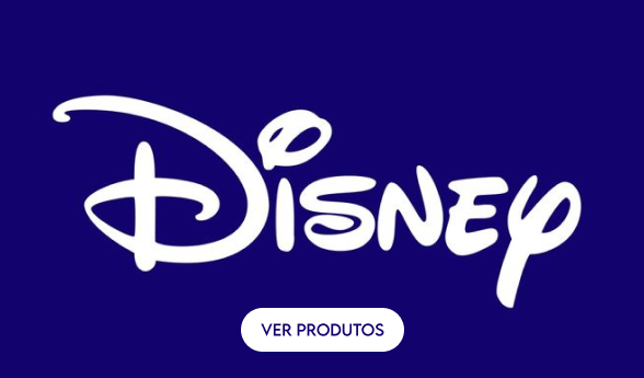 Fundo azul com texto cursivo Disney, padrão da marca