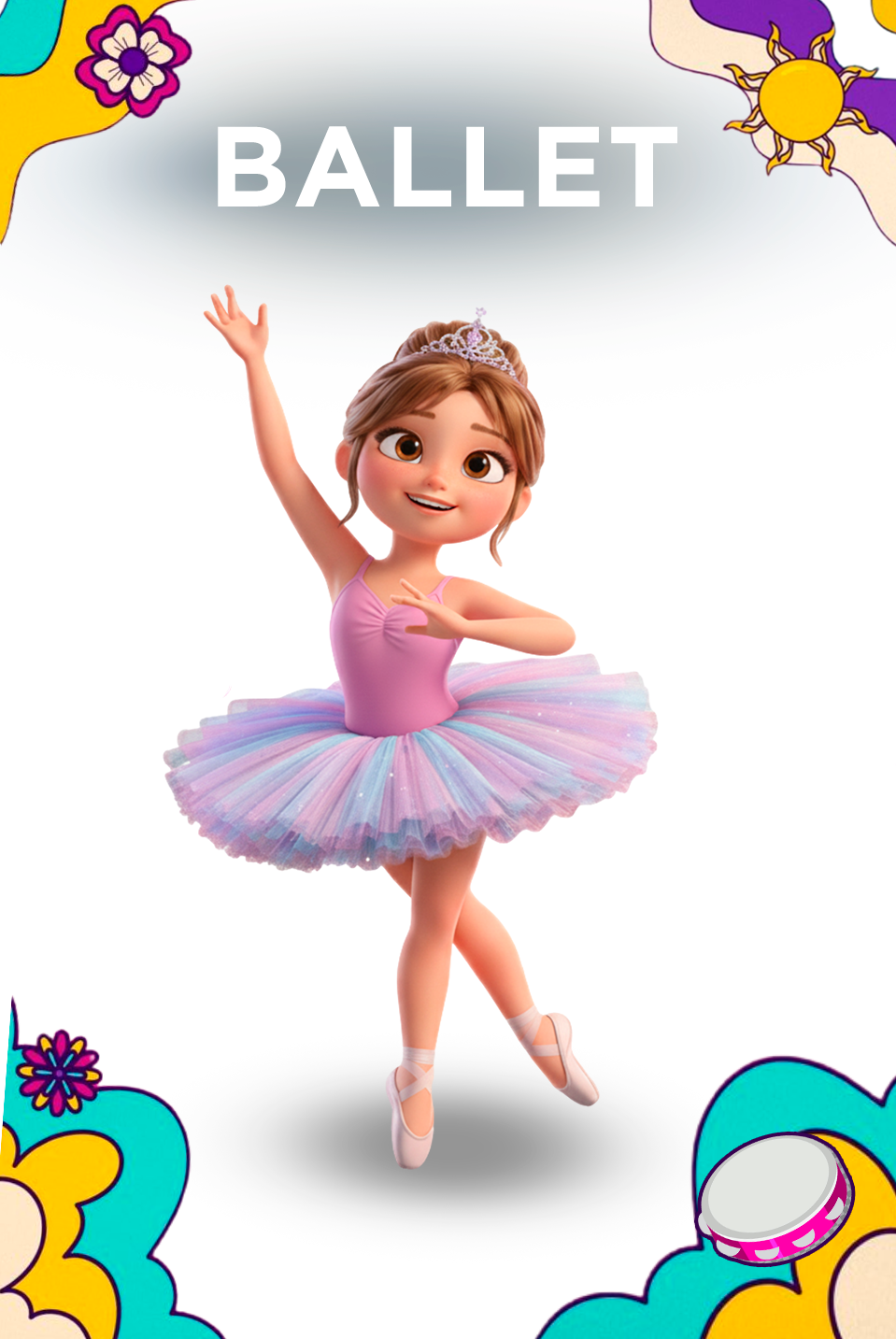 garota com roupa de ballet