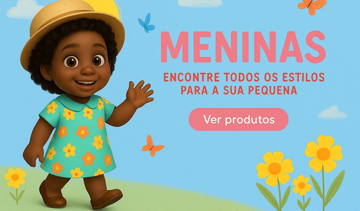 menina sorridente com coroa de flores, fundo rosa com gradiente claro ao lado direito