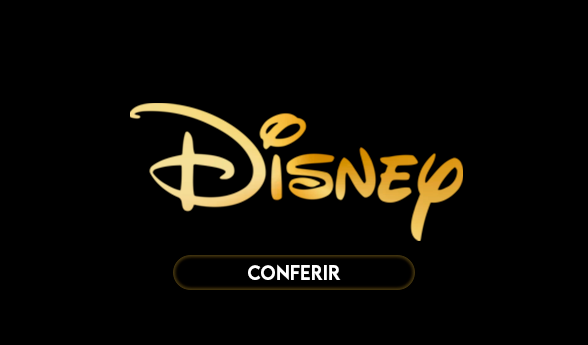 Fundo azul com texto cursivo Disney, padrão da marca