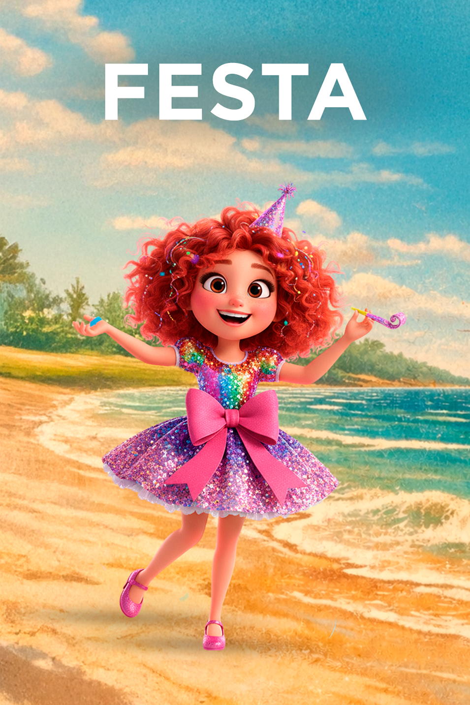 duas crianças com roupa de festa