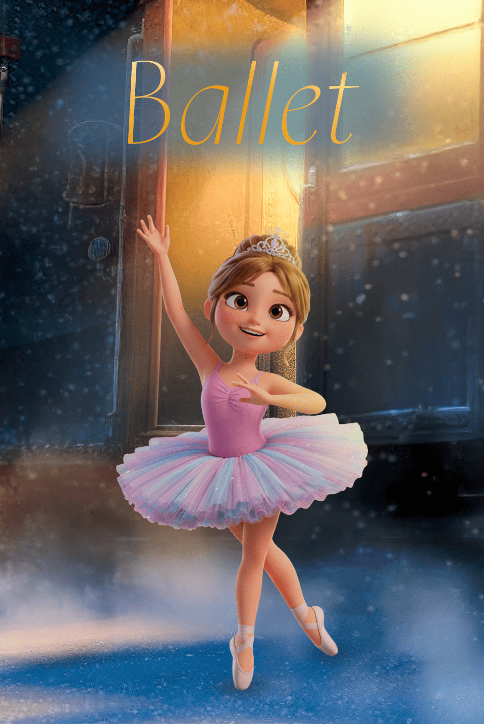 garota com roupa de ballet