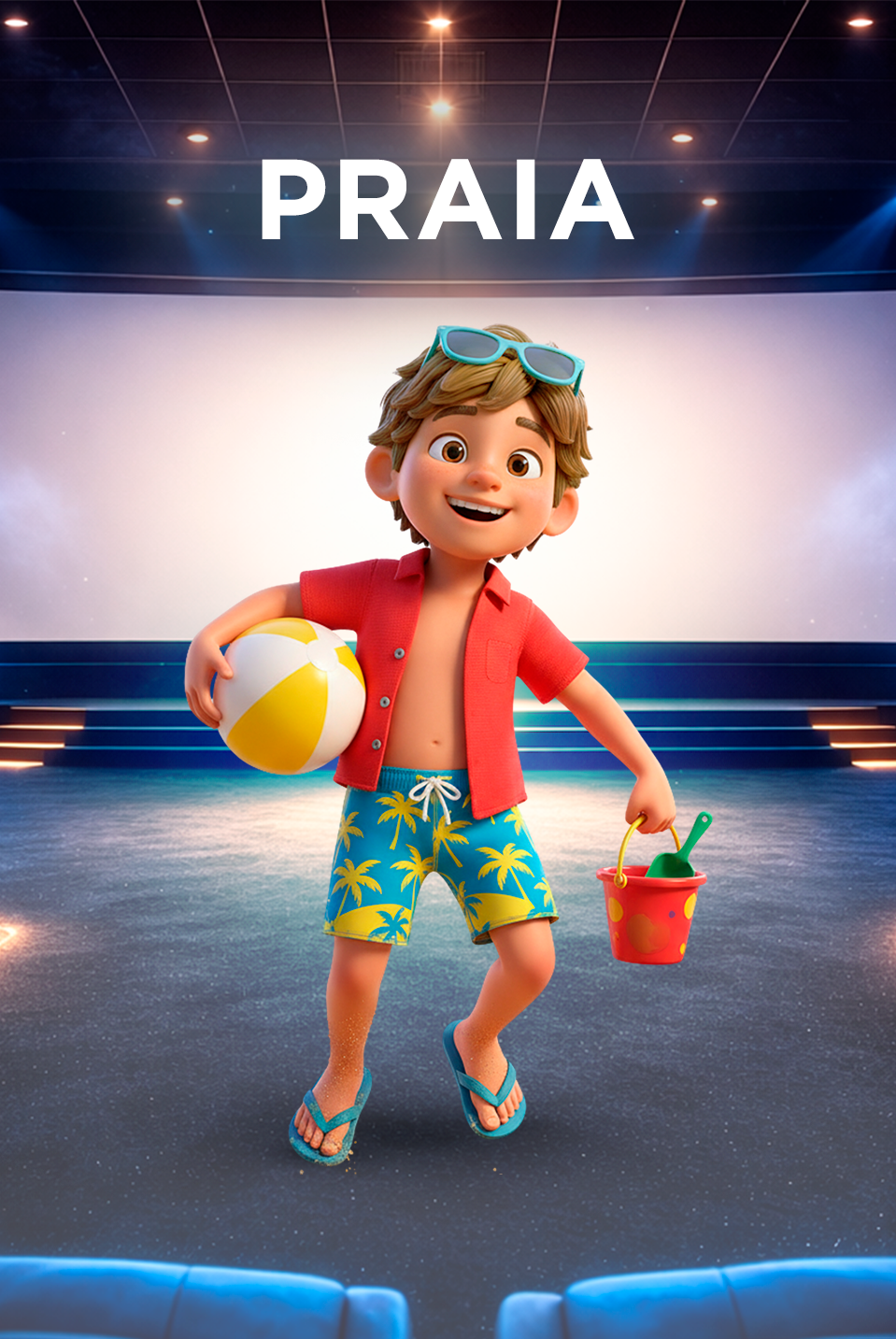 garota com boia para nadar