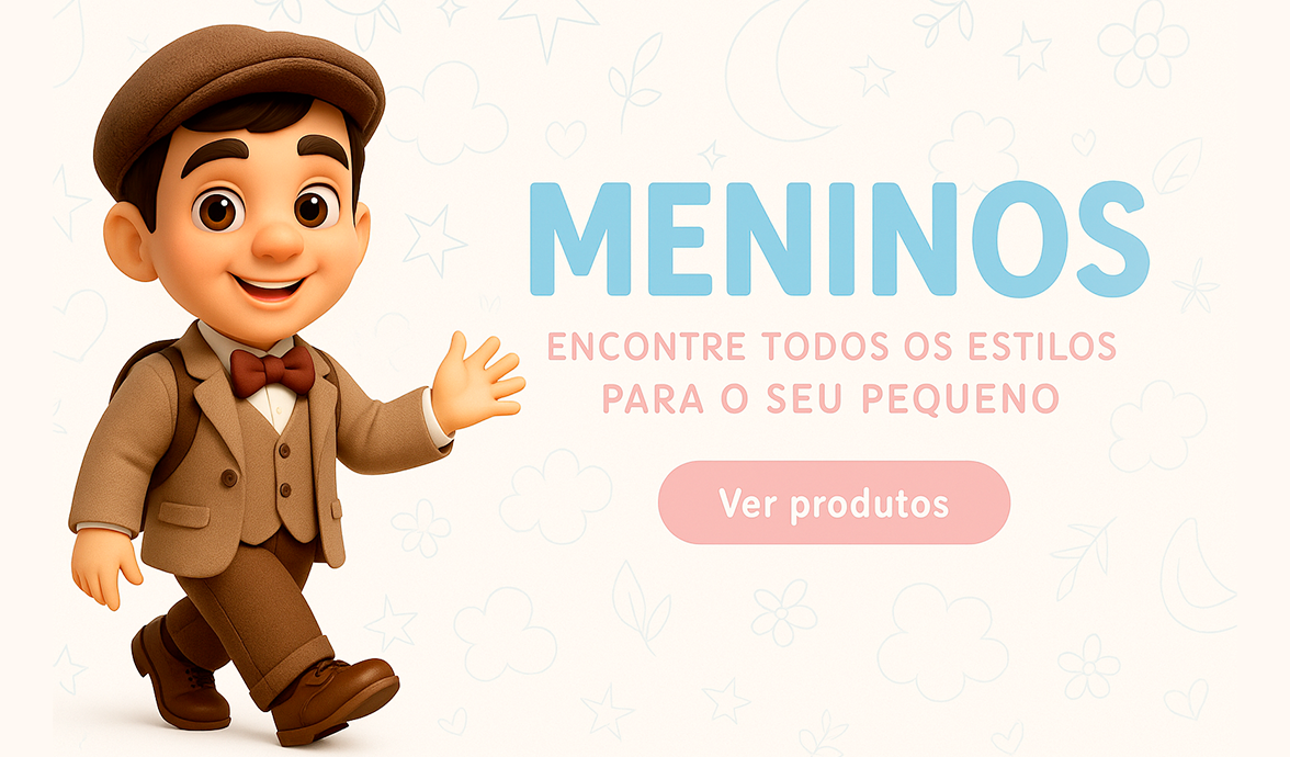 garoto sorridente, roupa listrada em fundo azul com gradiente mais claro ao lado direito no meio