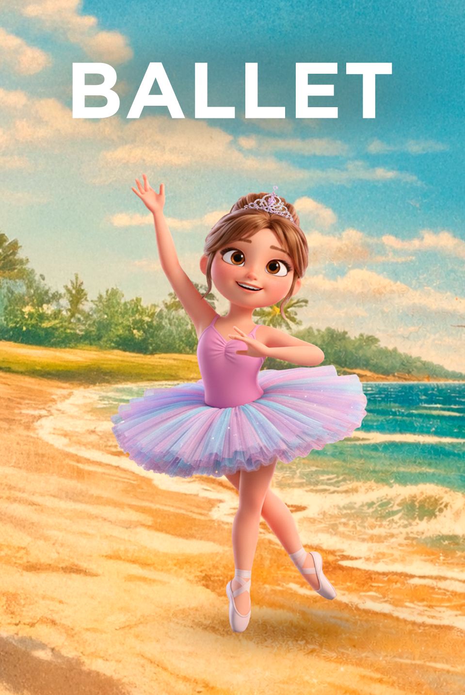 garota com roupa de ballet