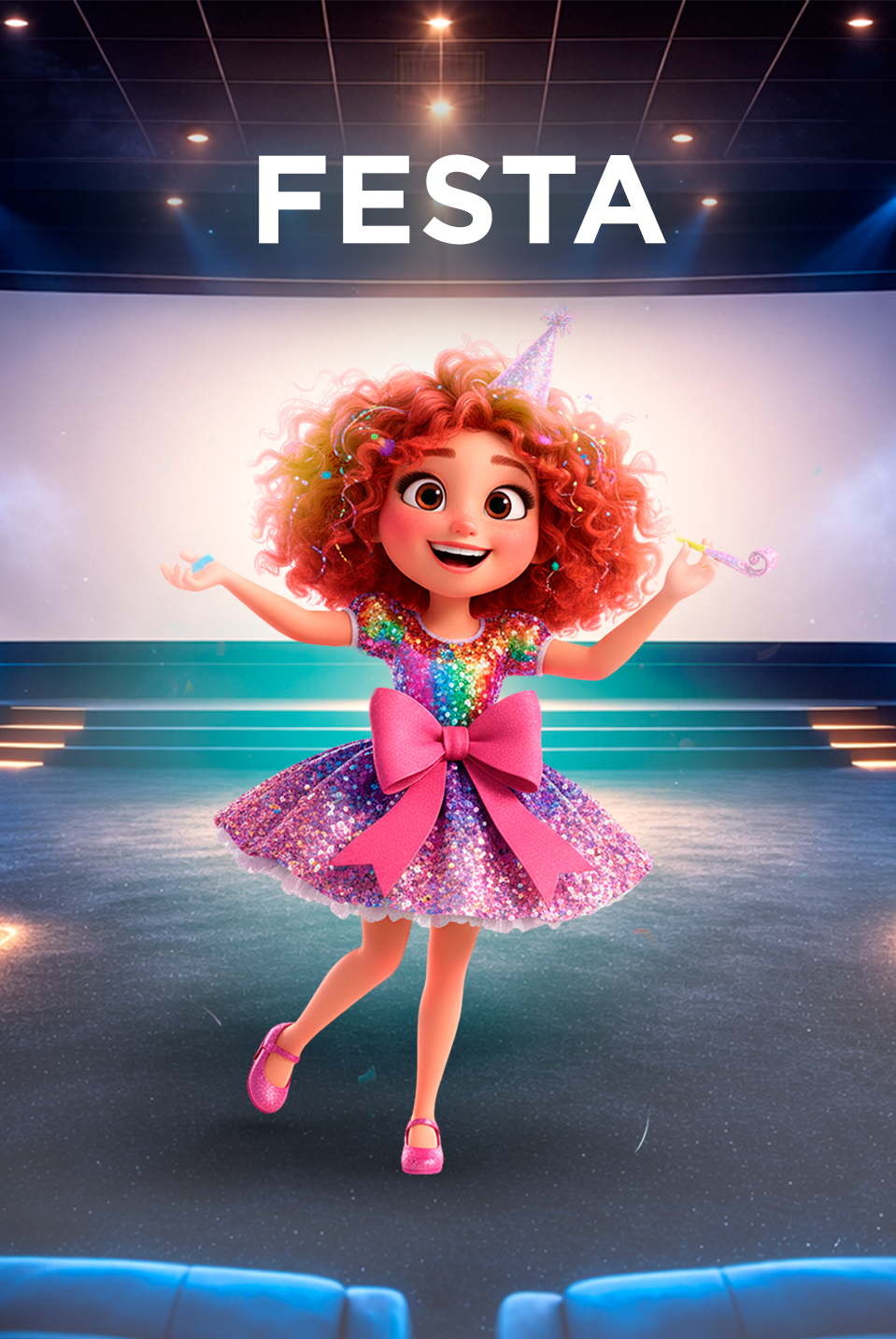 duas crianças com roupa de festa