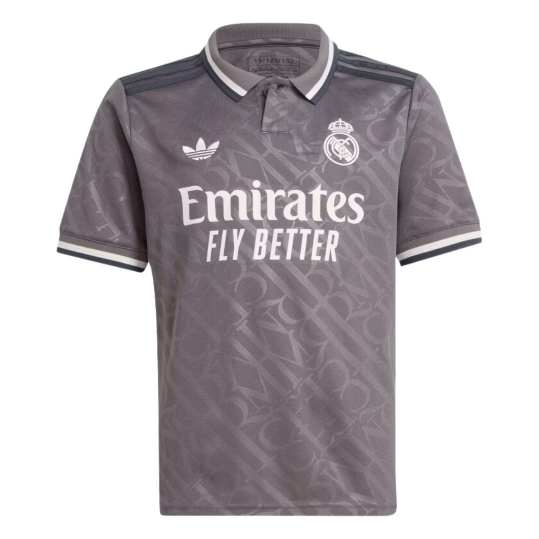  Real Madrid Tシャツ Mサイズ グレー Camisa Infantil Adidas 3 Real Madrid 24/25 7-16 |IT3438
