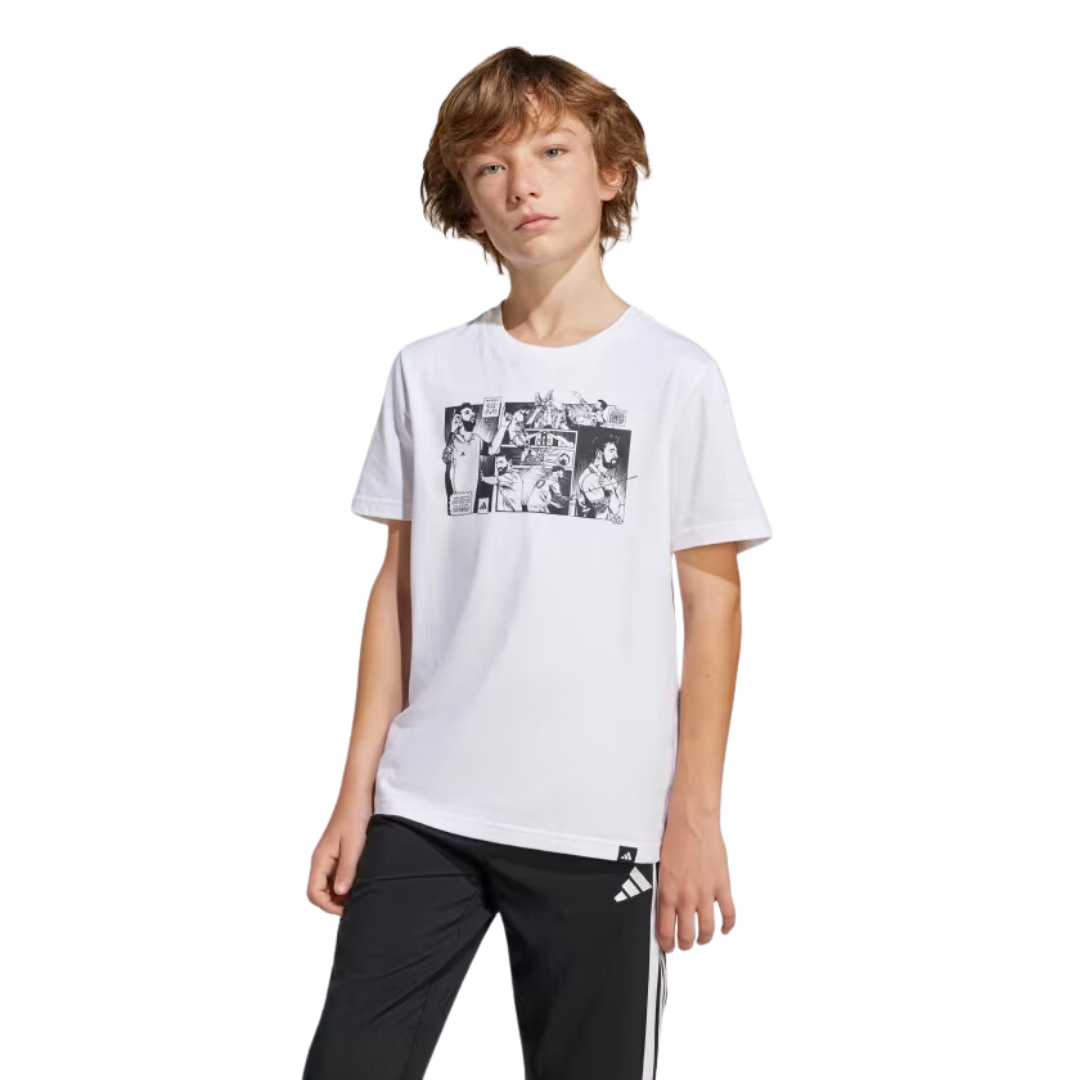 Camiseta Adidas Estampada Messi Icon 7-14 JJ1412