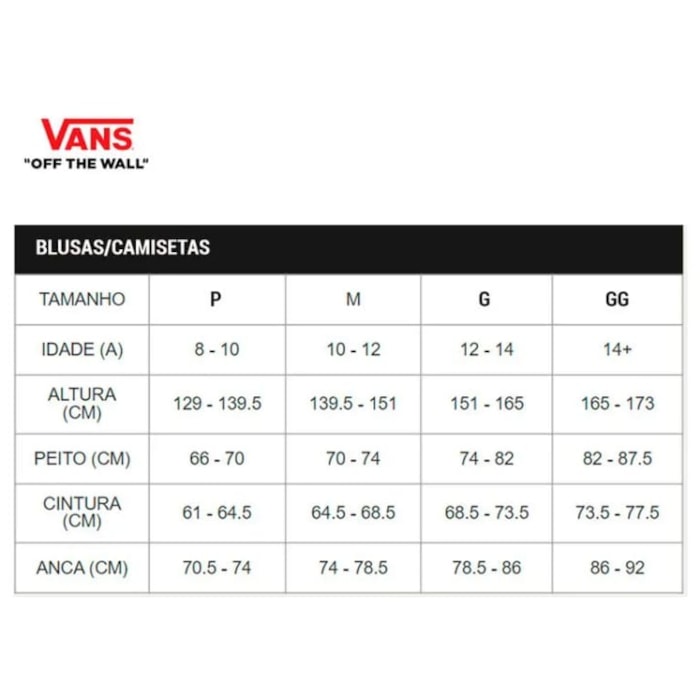Tamanho Vans Infantil Vans Old Skool Medidas Tênis Vans Old Skool