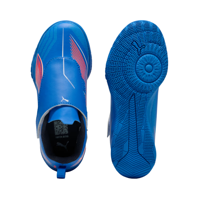 Chuteira Infantil Puma Futsal Ultra Play Velcro Azul 26-30 108546-01