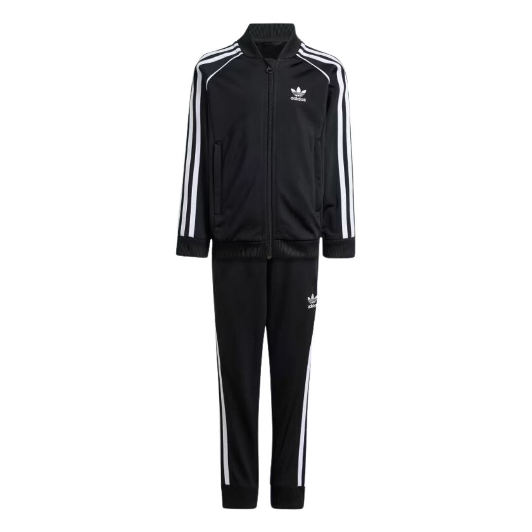 Trackit スタンダードセット Conjunto Adidas Tracksuit Infantil Preto 4-8 IX7624