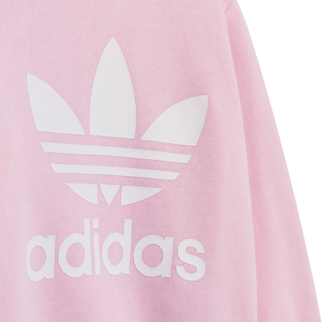 Conjunto de Moletom Baby Adidas Crew Rosa 9M 4A IR6816