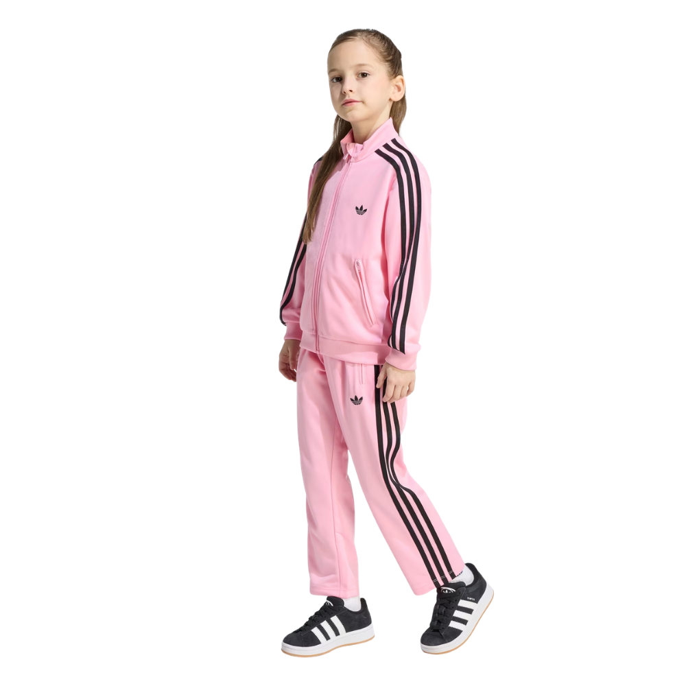 Conjunto Infantil Adidas Firebird Ts Rosa 4-5A - 7-8A KD3300