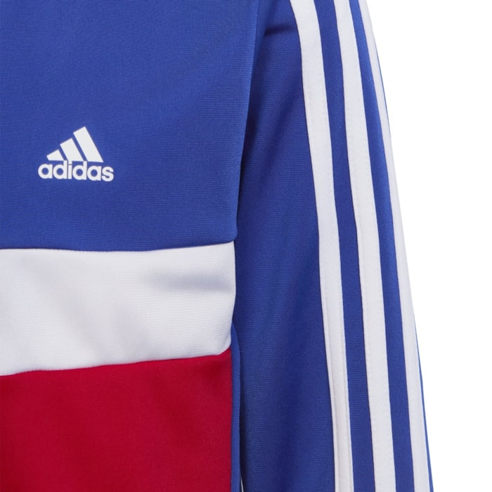 Conjunto Infantil Adidas Stripes Tiberio Azul |7-16