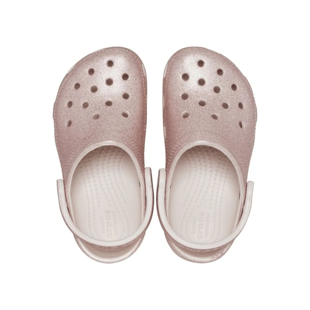 Crocs Infantil Classic Glitter Clog T Rosa 22-28 |206992-6WV