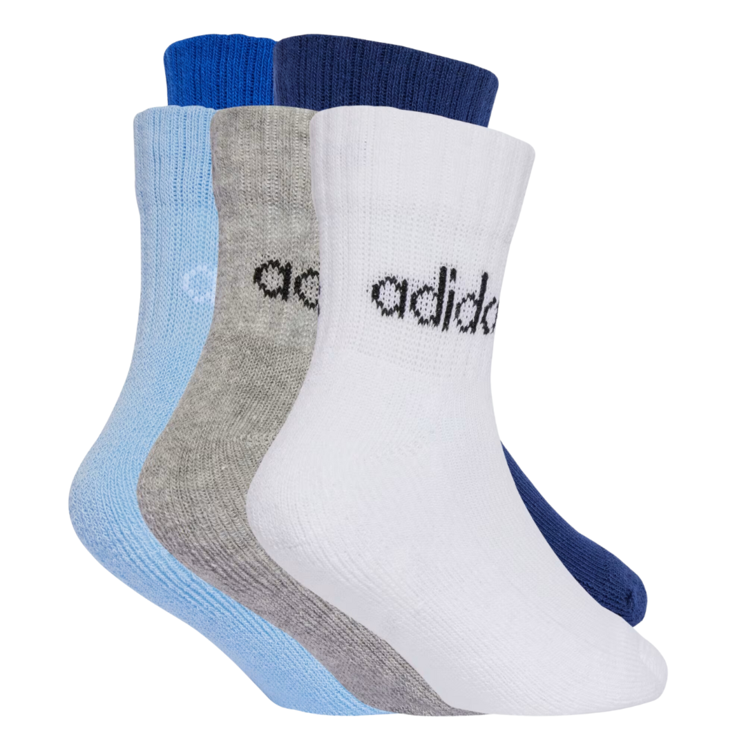 Meias Adidas Infantil Ankle Linear 5P PP-2GG JF8542