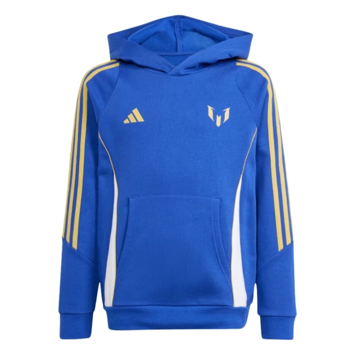 Moletom com Capuz Juvenil Adidas Messi Azul 5-14 |IS6472