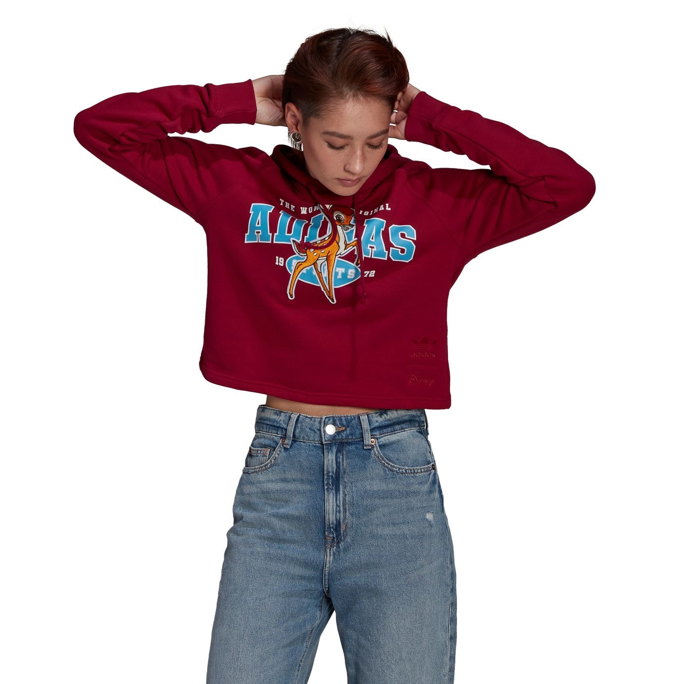 Moletom Hoody Adidas x Disney Bambi Vermelho |PP-P