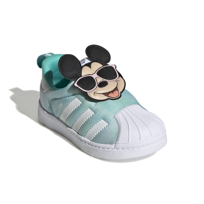 Tênis Baby Adidas x Disney Superstar 360 Verde-água 18-25 |GY9151