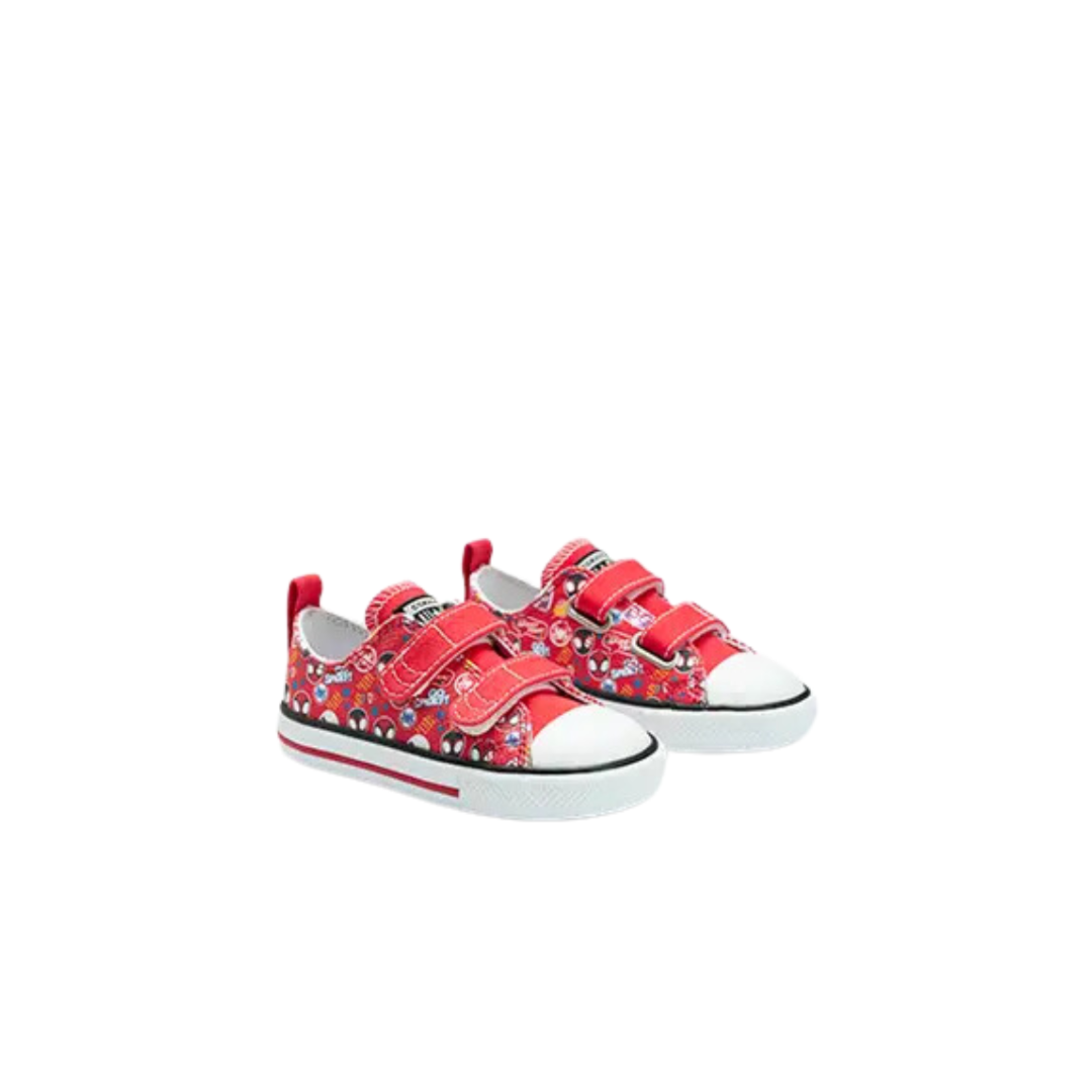 Tênis Baby Chuck Taylor x Marvel All Star 2V Homem-Aranha Vermelho