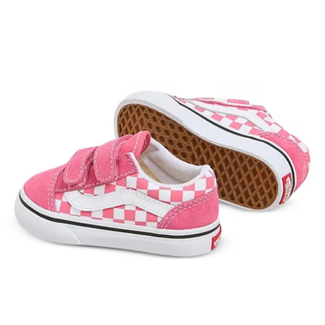 Tênis Baby Vans Old Skool Checkboard Rosa 18-25 |VN0009RCCHL