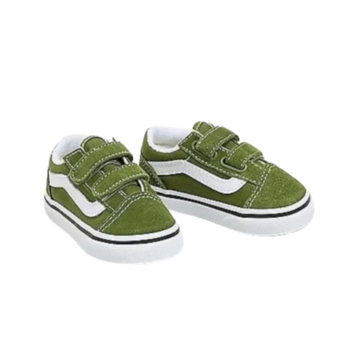 Crib Shoes Vans Bebe Verde Scarpa Vans Culla OLD SKOOL Verde