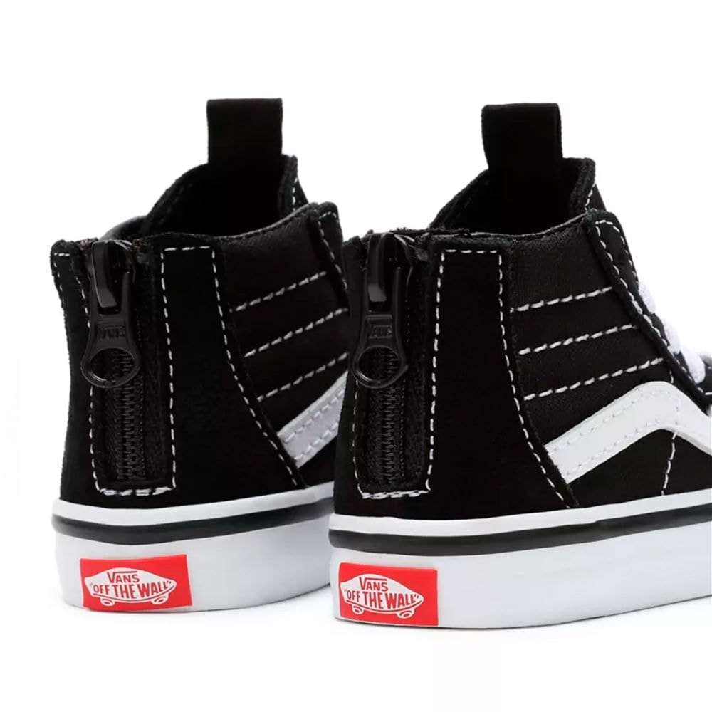 Tênis Baby Vans Sk8-Hi Zip Preto 18-25 |VN000XG5Y28