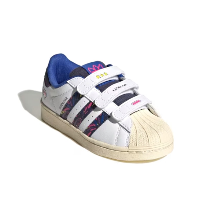 Tênis Infantil Adidas Superstar Gaming Pack Branco 26-32 |IF4318