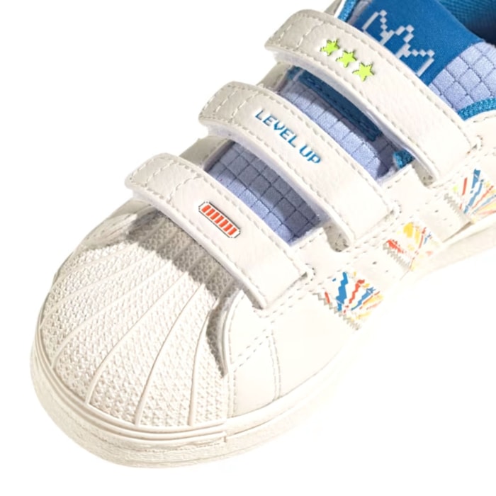 Tênis Infantil Adidas Superstar Gaming Pack Kids Branco 26-32 |IF4320