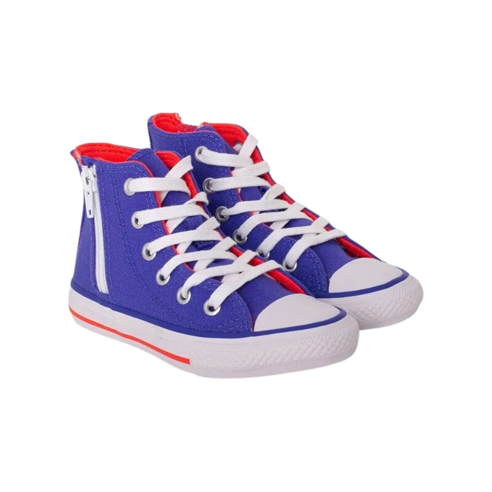 ash@子供５人　904545 Tênis Infantil Converse Chuck Taylor All Star Side Zip Hi Rosa 26