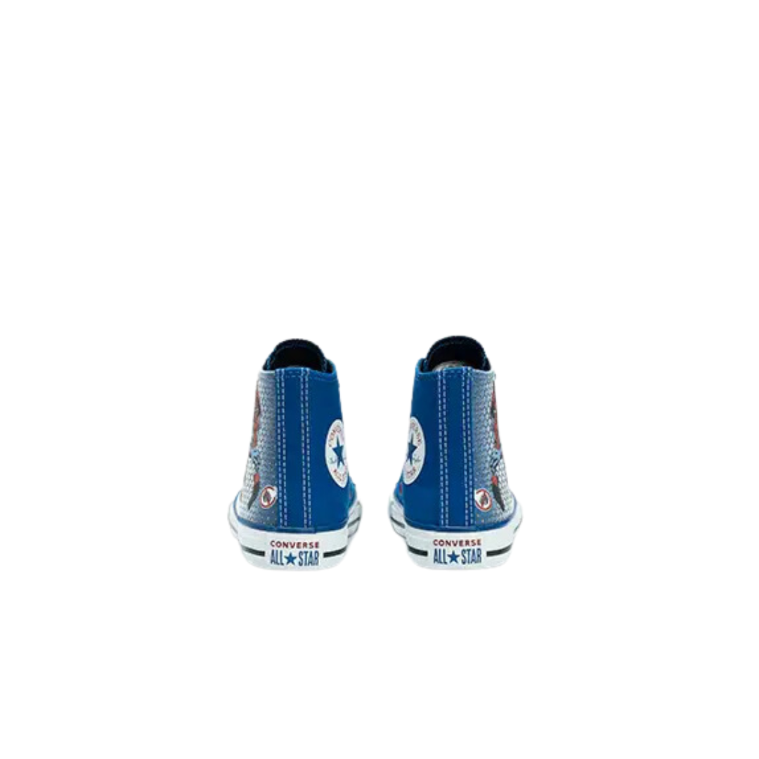 Tênis Infantil Chuck Taylor x Marvel All Star HI Homem-Aranha Azul