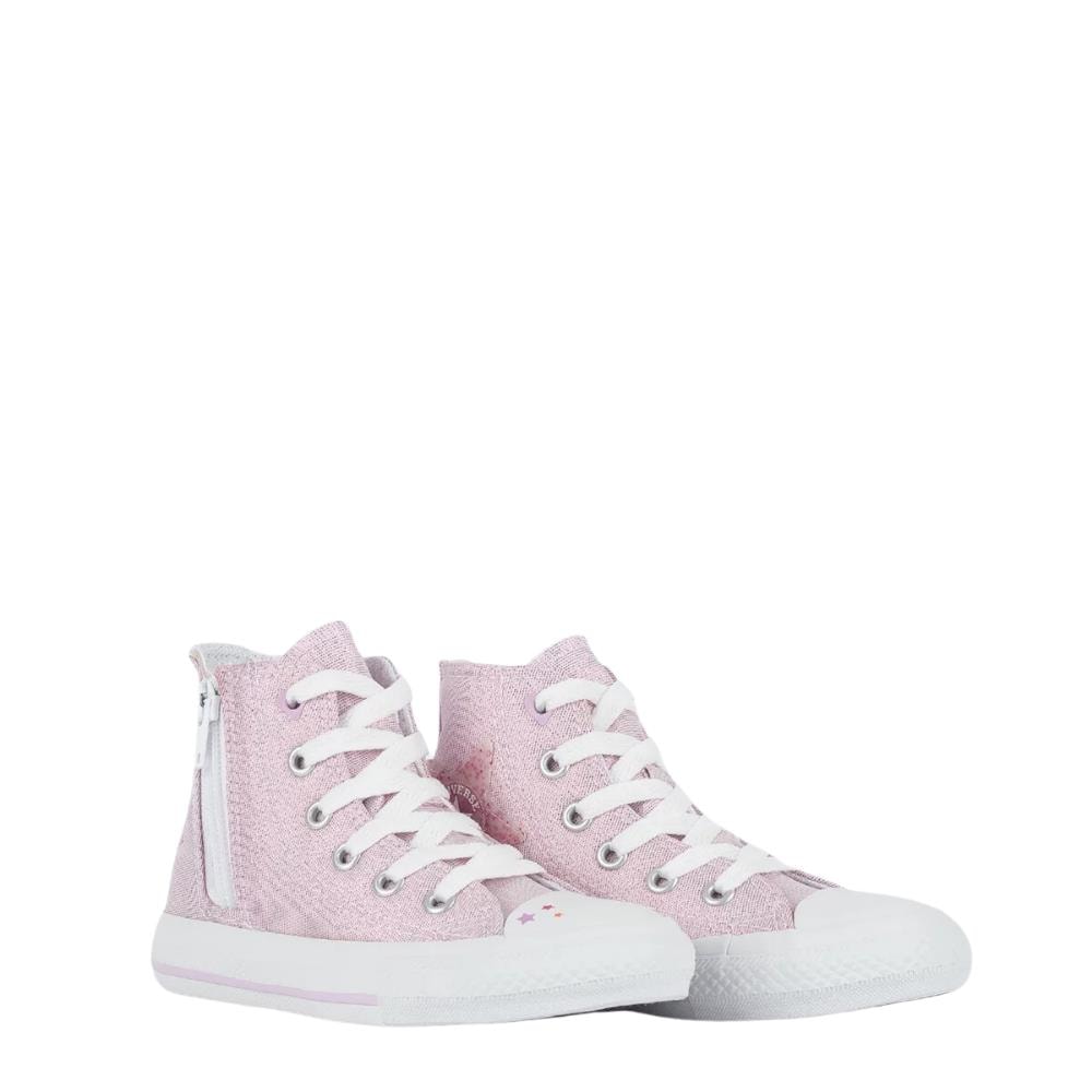 Tenis Infantil Converse Chuck Taylor All Star Side Zip Hi Bi Prata 26 33 CK11260001