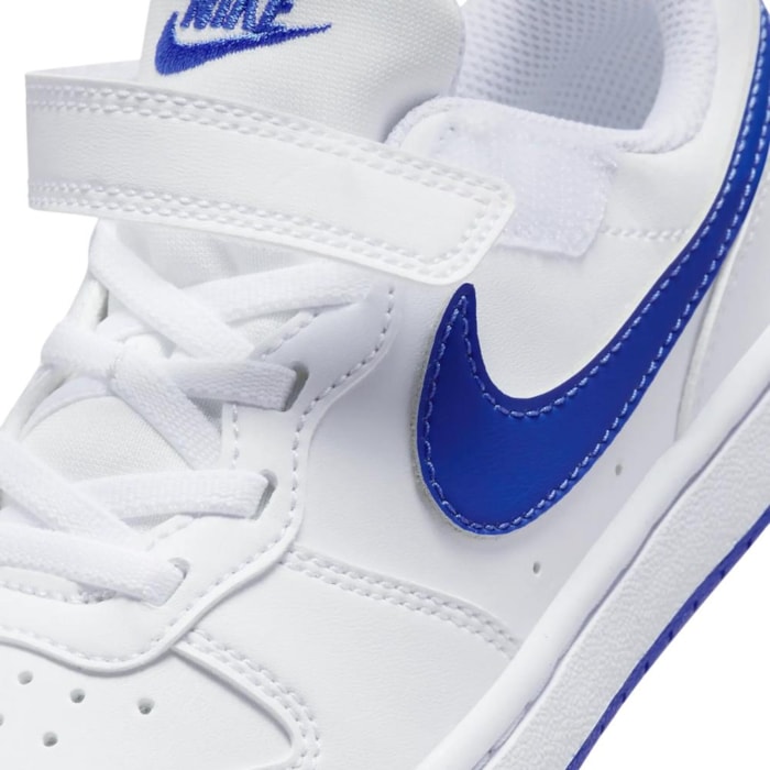 Court Borough Tenis Nike Branco Vermelho E Azul Tênis Infantil