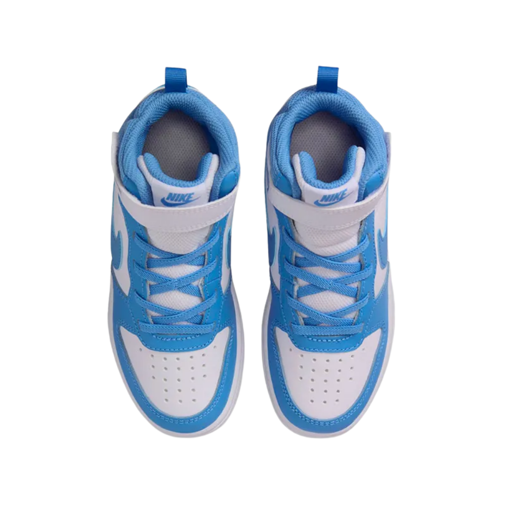 Tenis Infantil Nike Court Borough Mid 2 Azul 27-33 CD7783-123