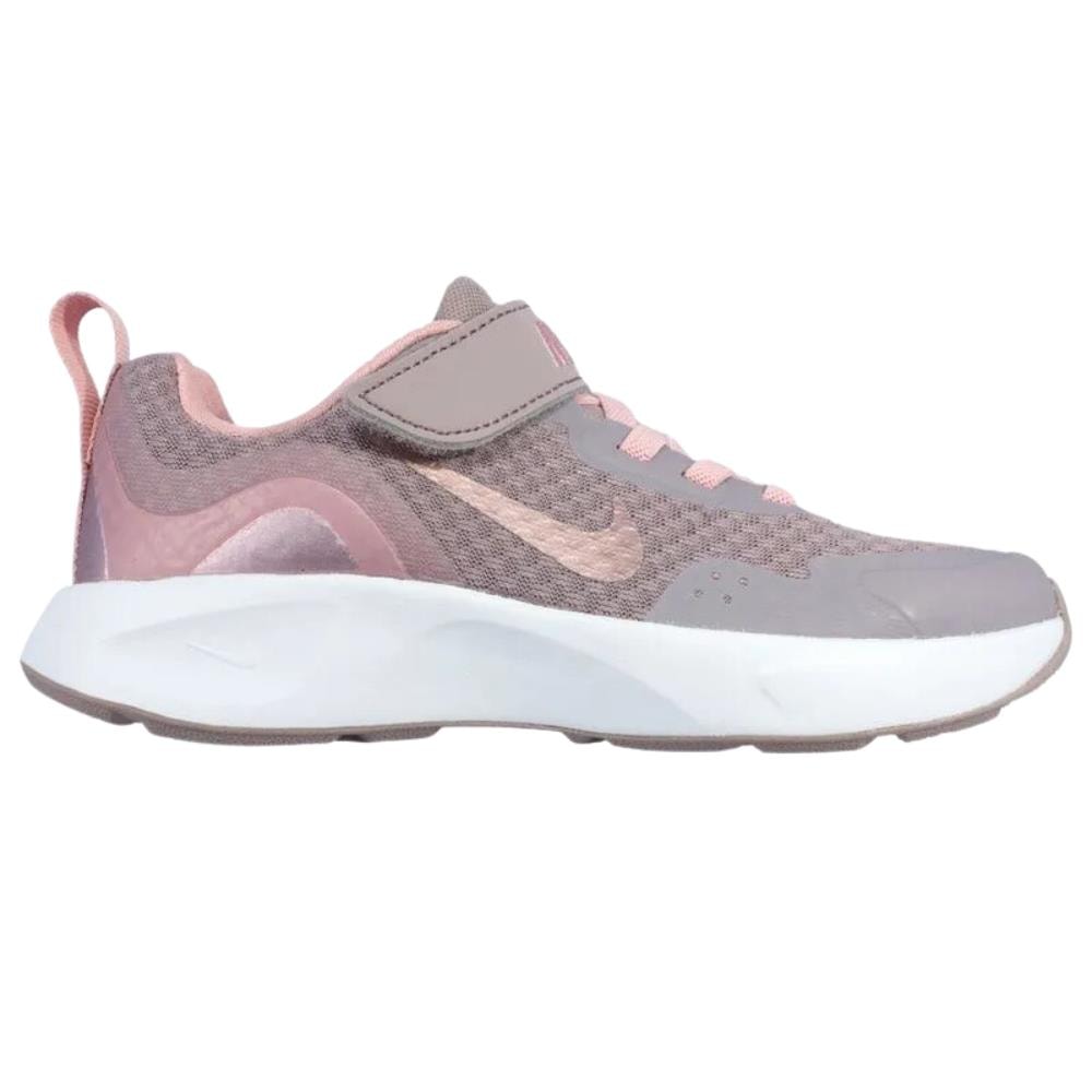 Tenis shops nike infantil cinza e rosa