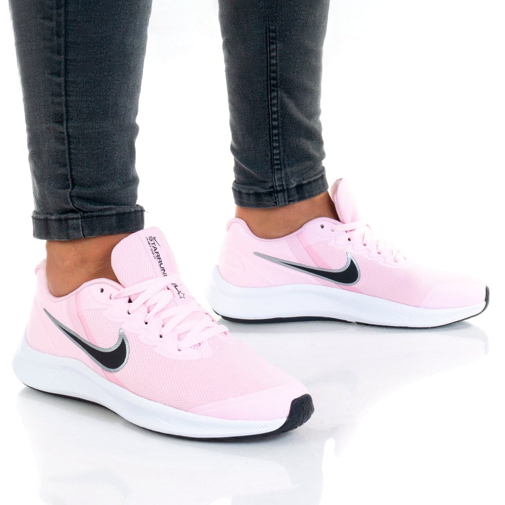 Tênis Nike Star Runner 3 Rosa 34-38 |DA2776-601